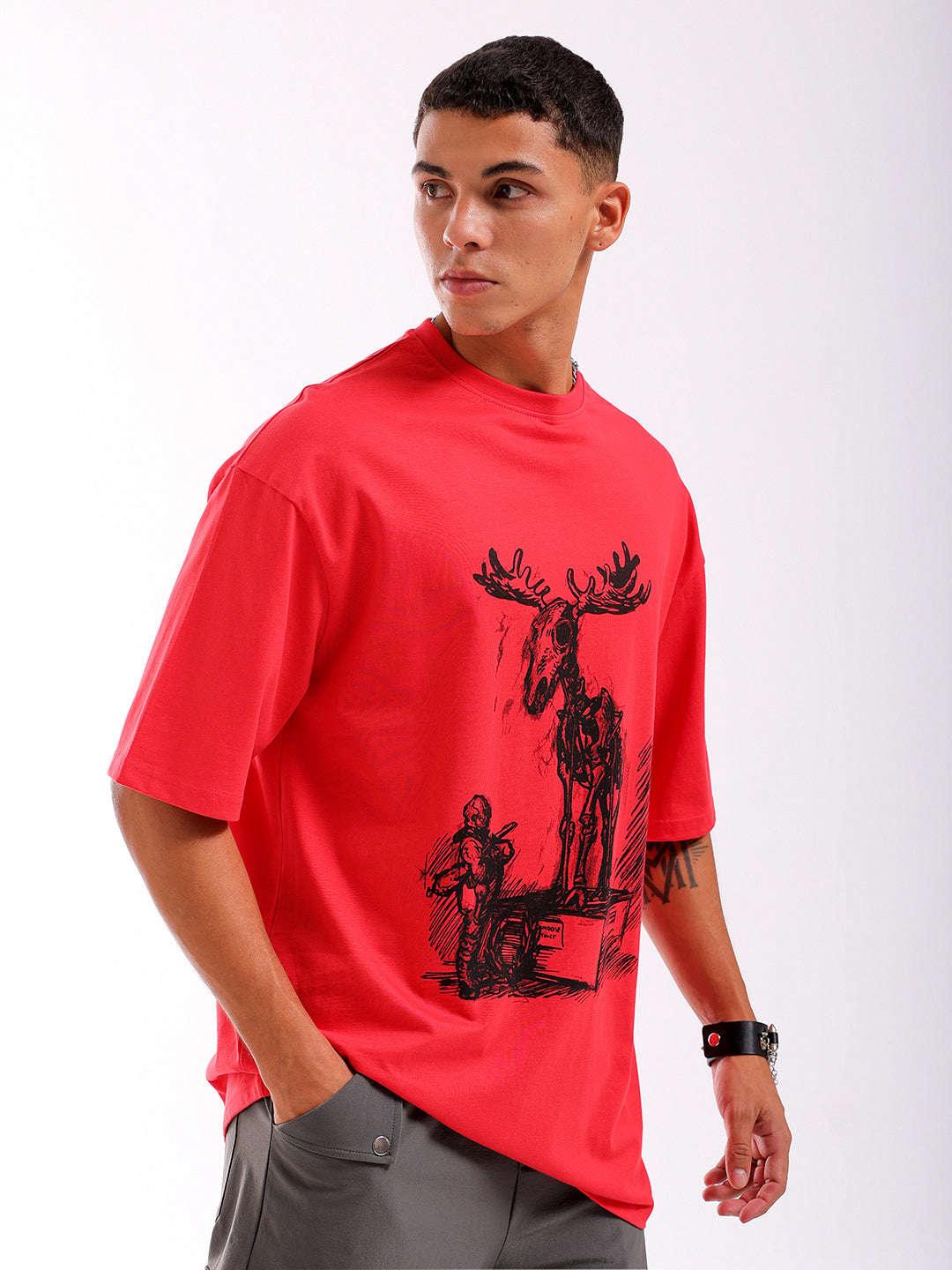 Men's Graphic Printed Oversized T-Shirt