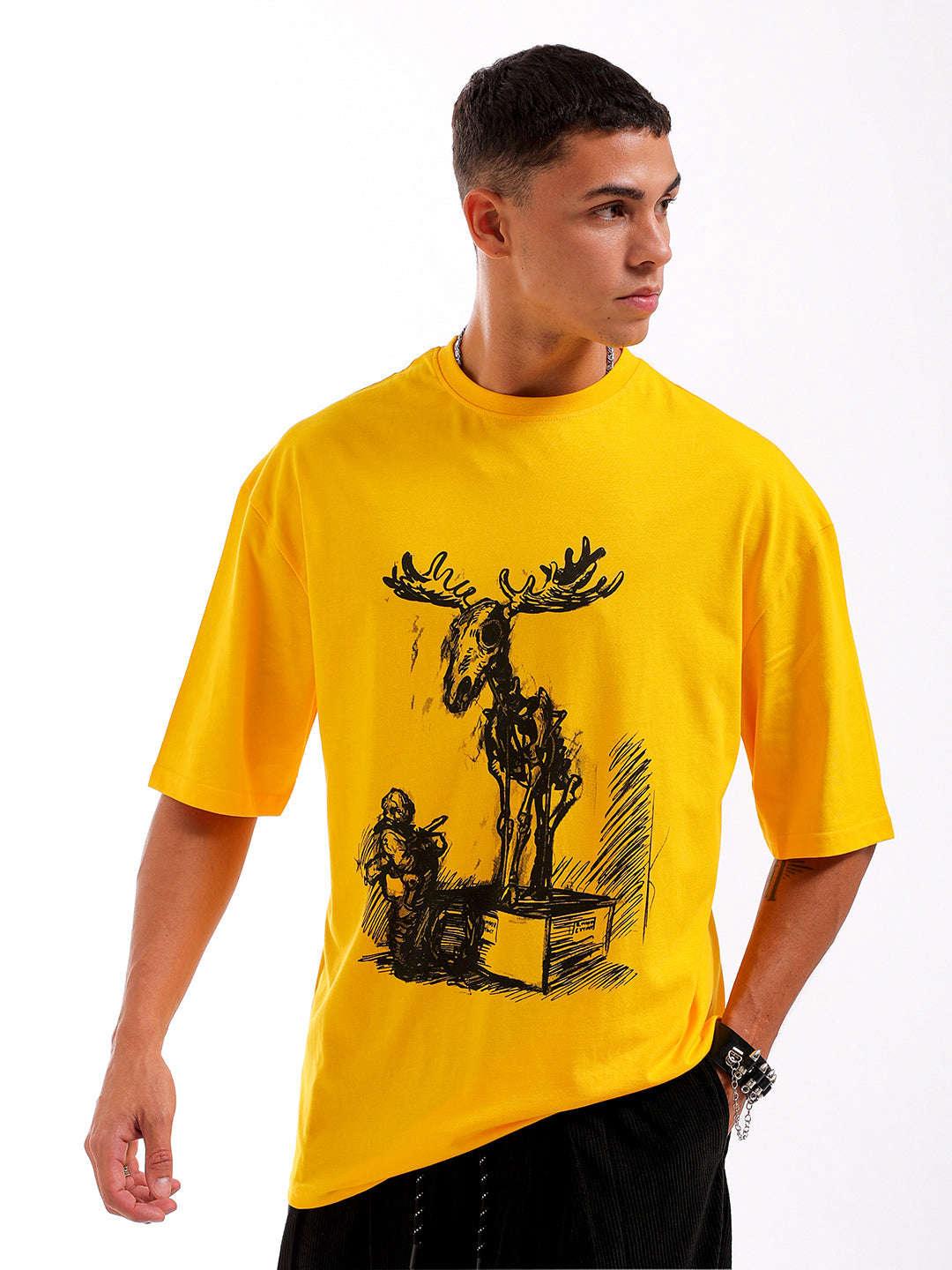 Men's Graphic Printed Oversized T-Shirt