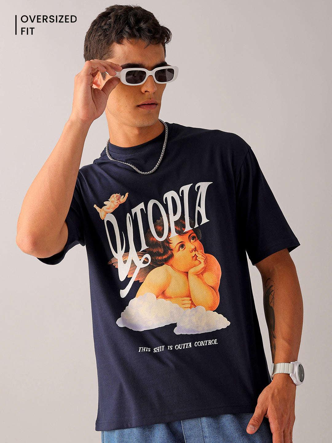 Men's Graphic Printed Oversized T-Shirt