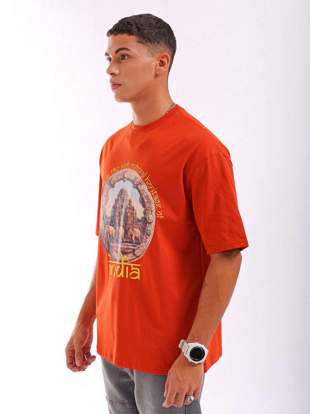 Men's Graphic Printed Oversized T-Shirt