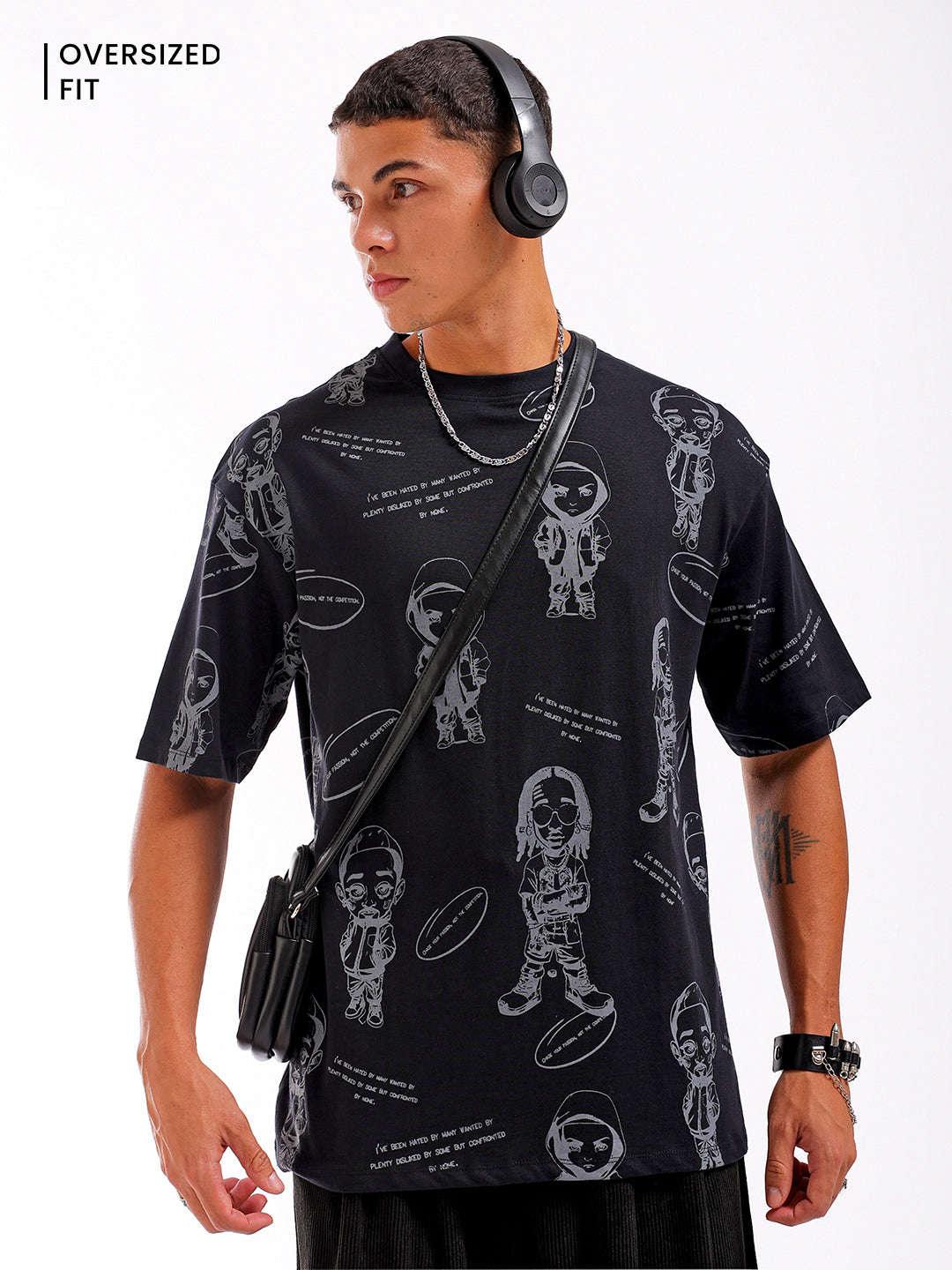 Men's Printed Oversized T-Shirt