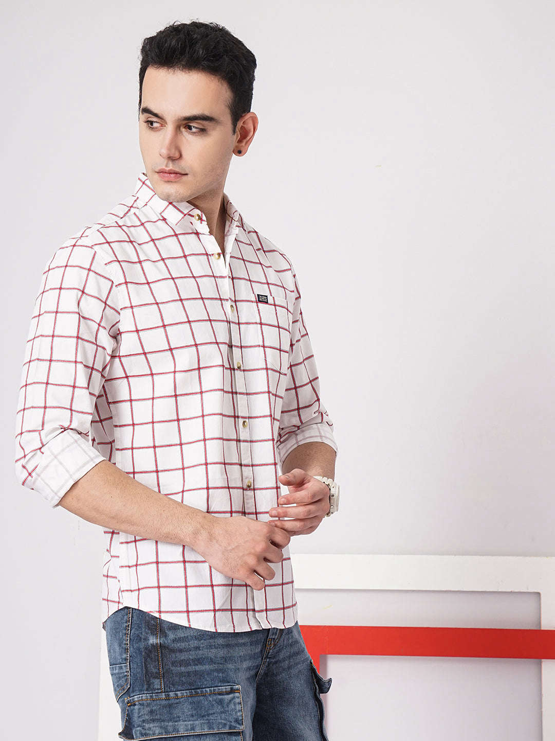 Men's Checked Casual Shirt