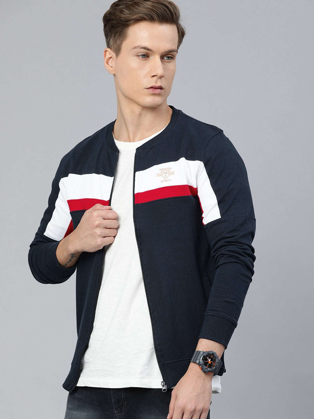 Men's Colourblocked Sweatshirt