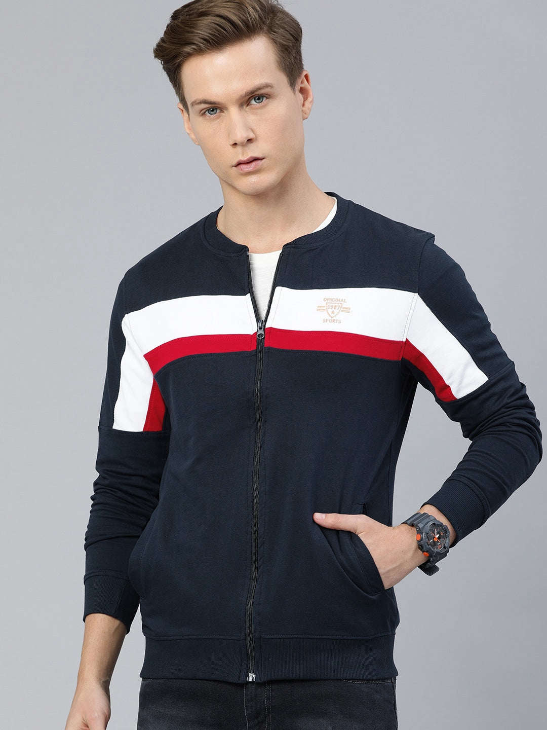 Men's Colourblocked Sweatshirt