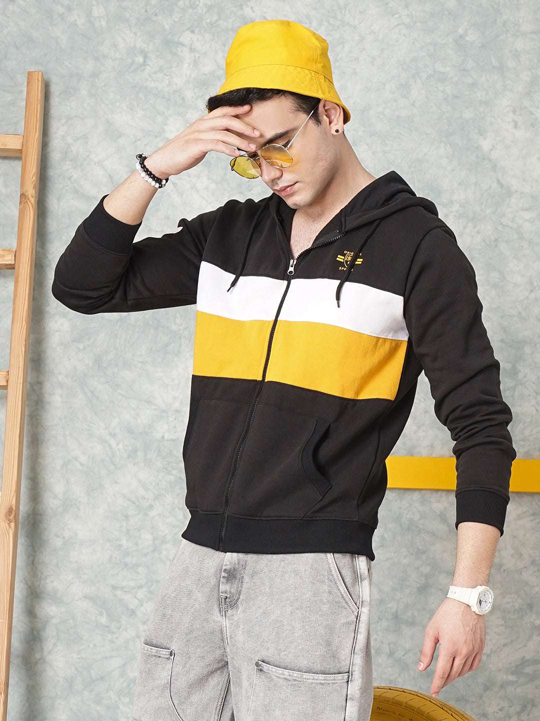 Men's Hooded Front Zipper Sweatshirt