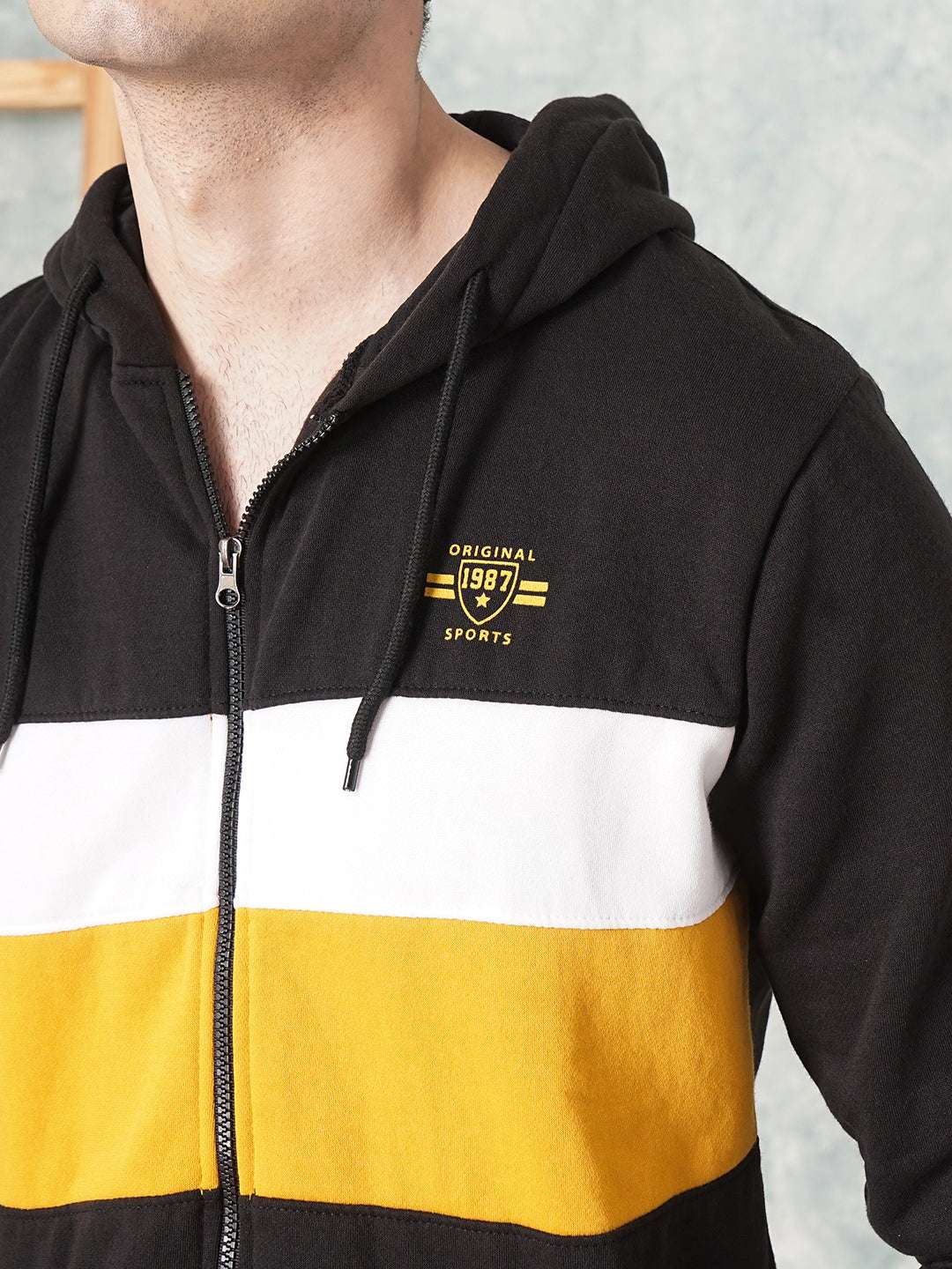 Men's Hooded Front Zipper Sweatshirt