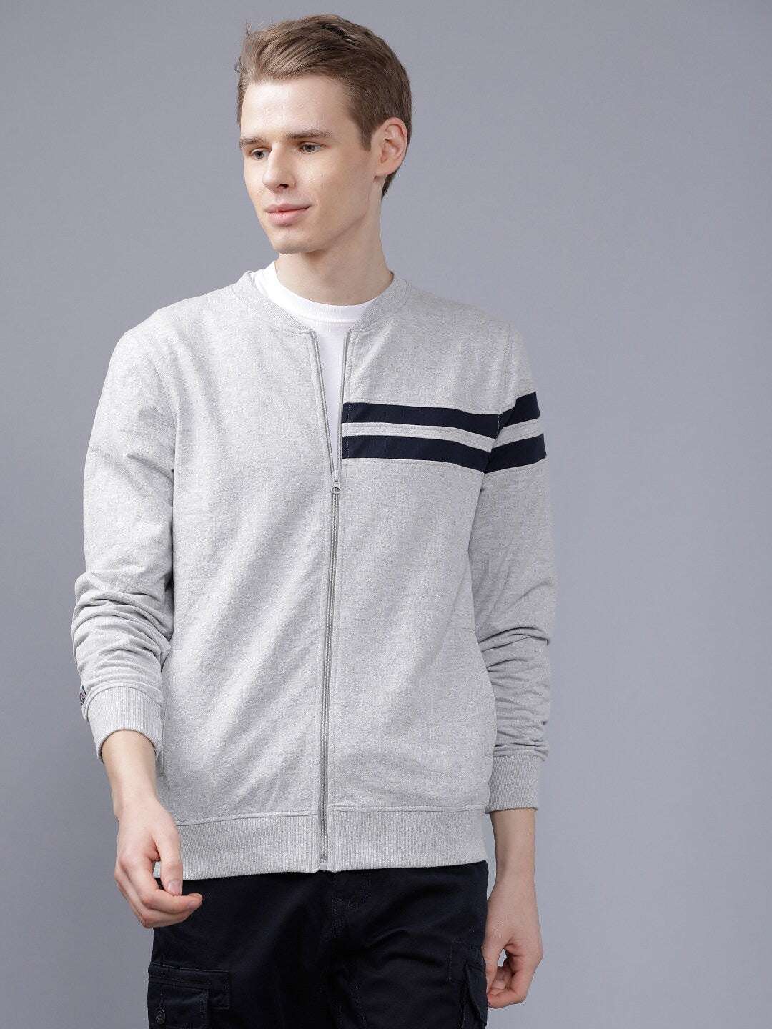 Men's Baseball Collar Sweatshirt