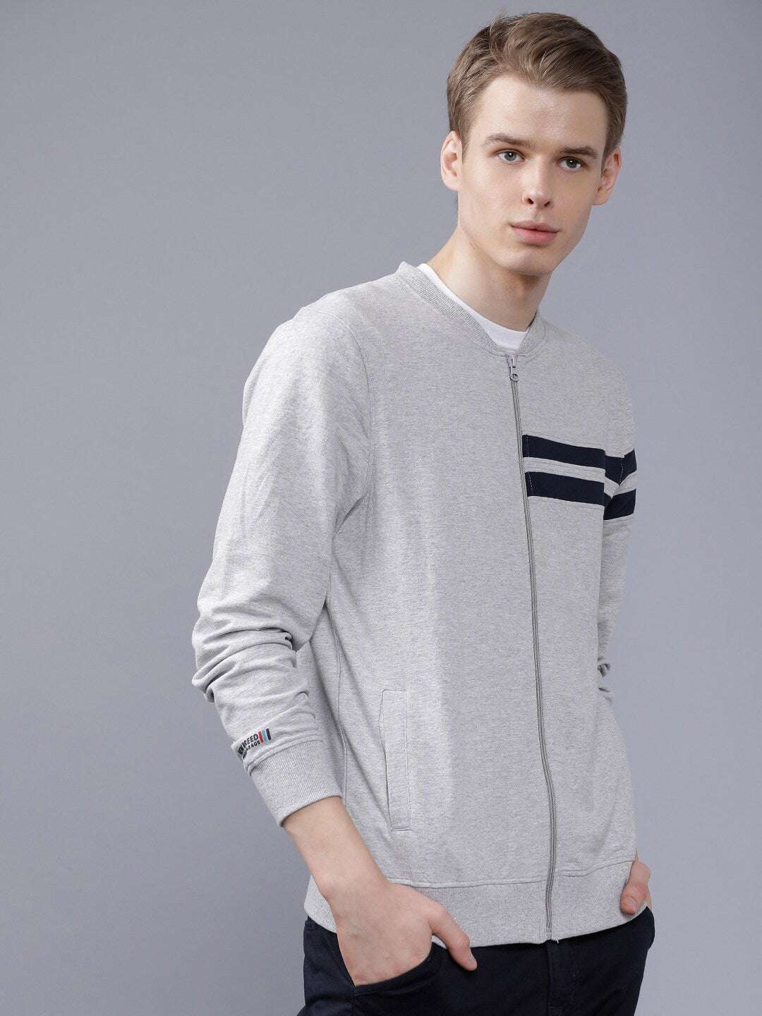 Men's Baseball Collar Sweatshirt