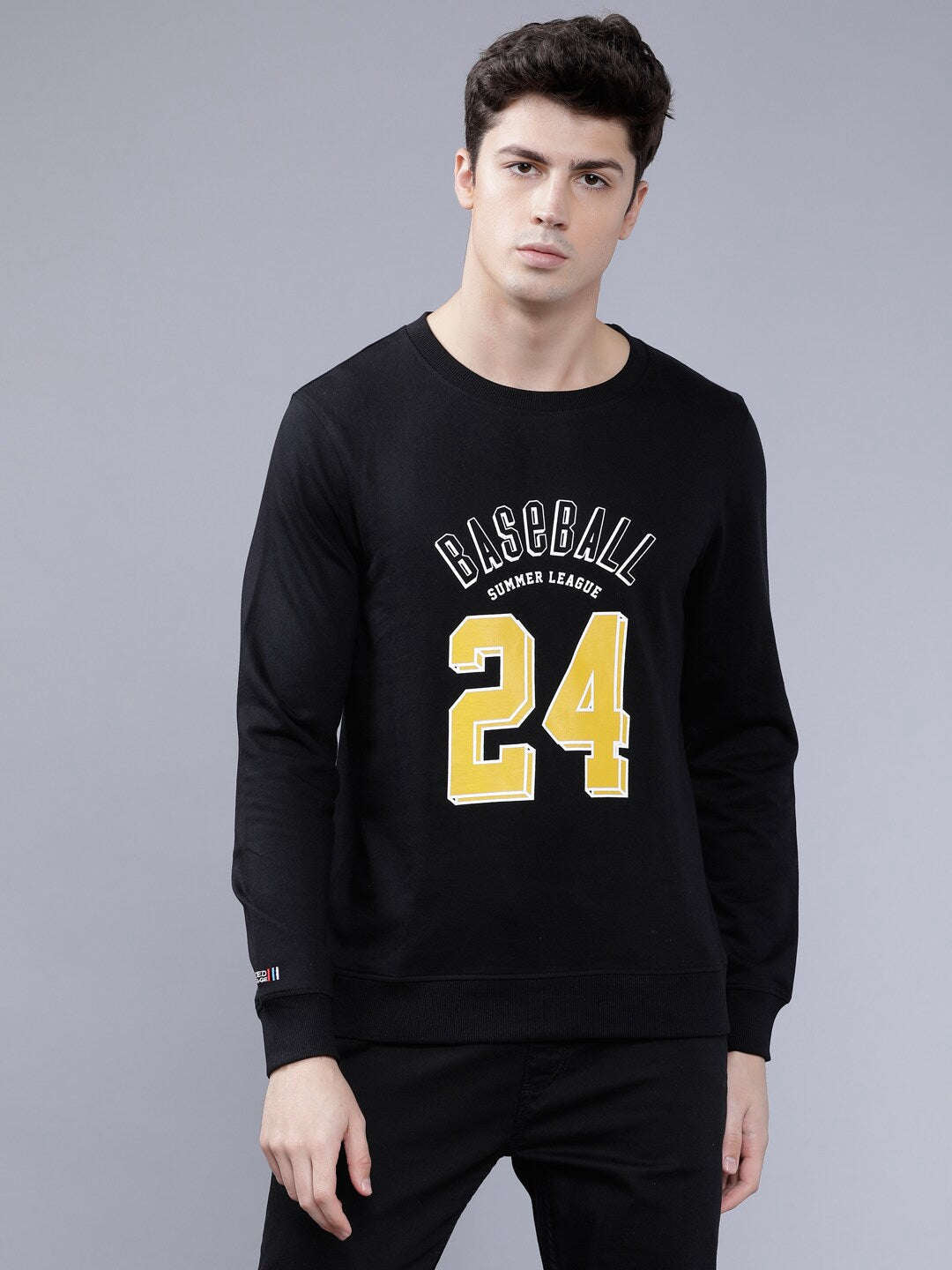 Men's Printed Slim Fit Sweatshirt