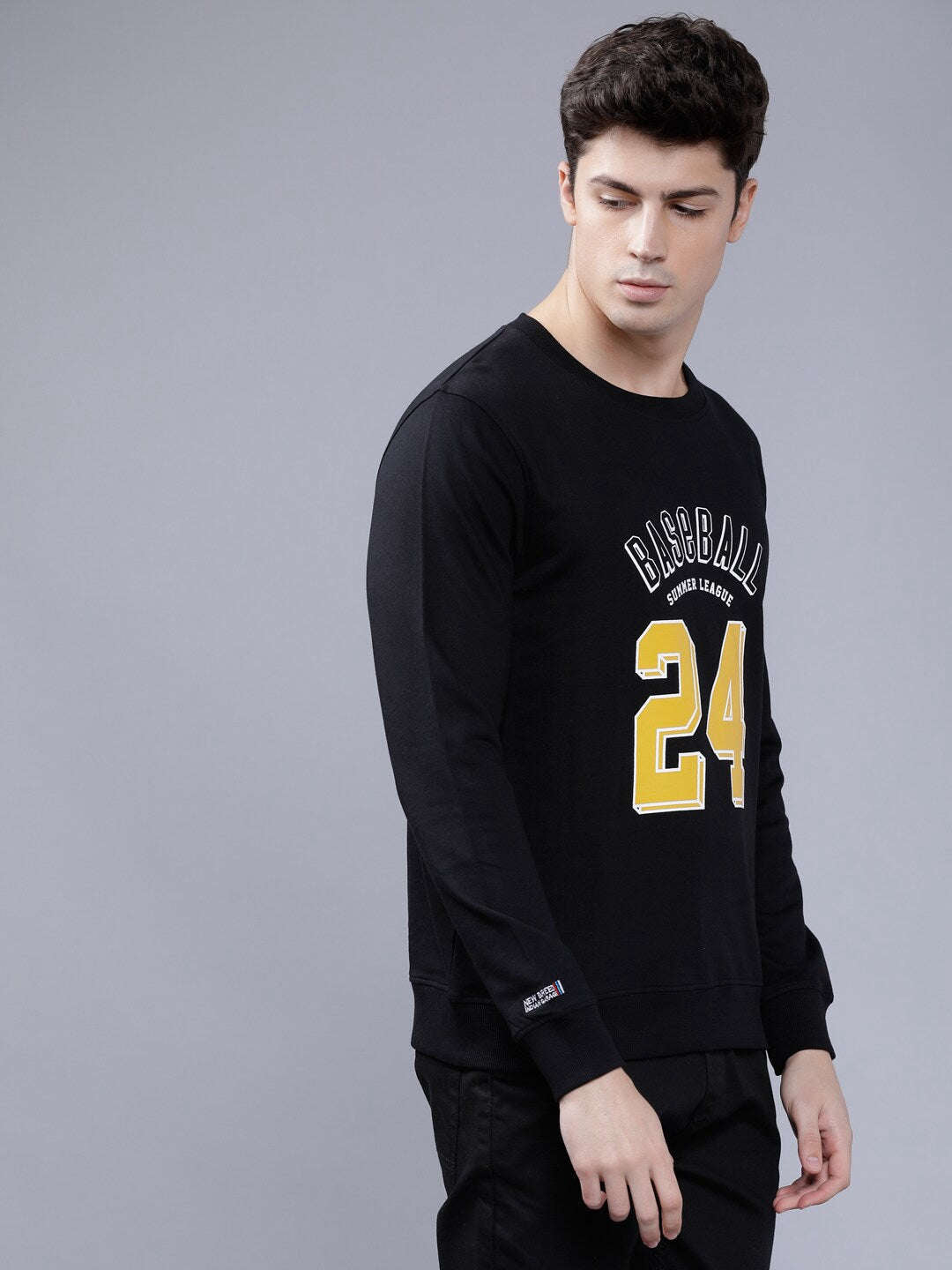 Men's Printed Slim Fit Sweatshirt