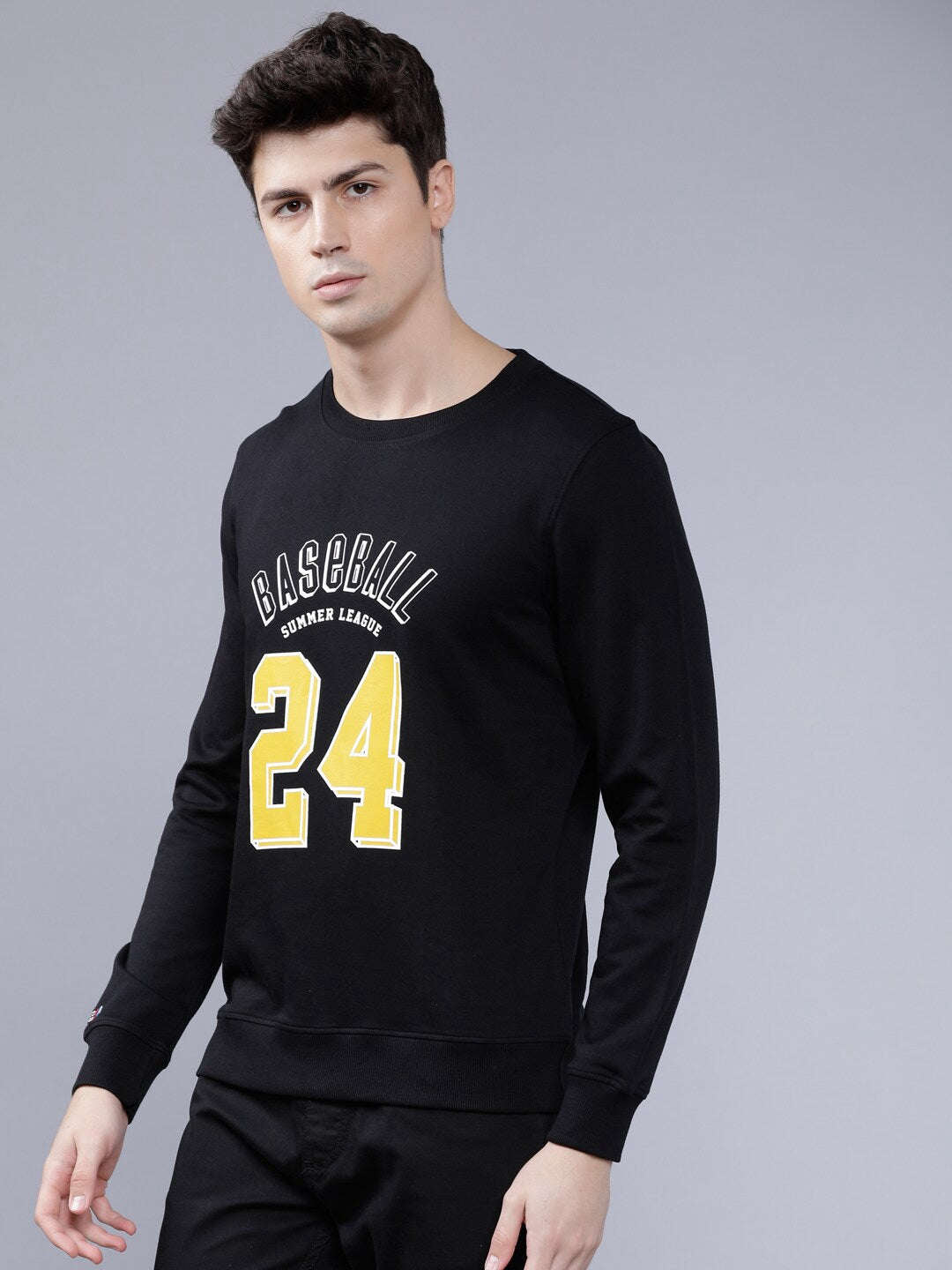 Men's Printed Slim Fit Sweatshirt