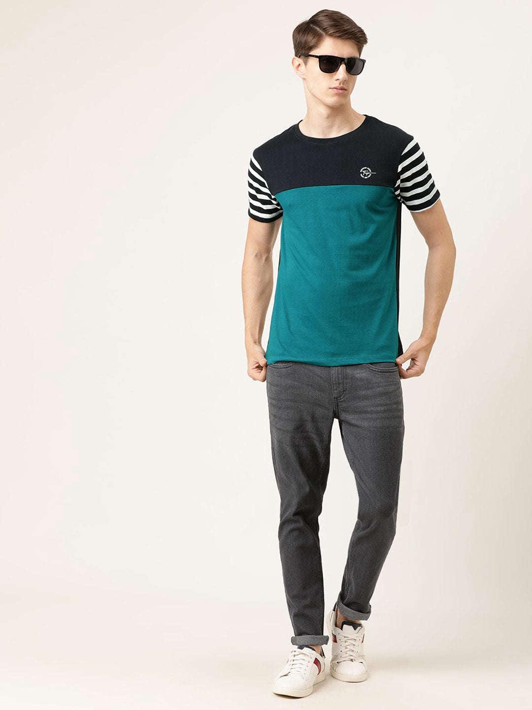 Men's Colourblocked TShirt