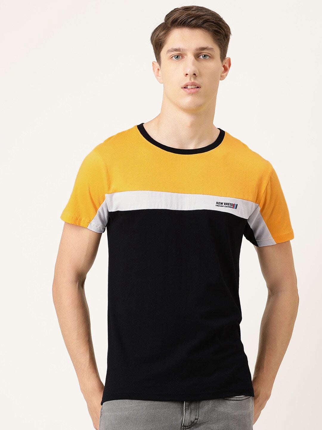 Men's Colourblocked TShirt