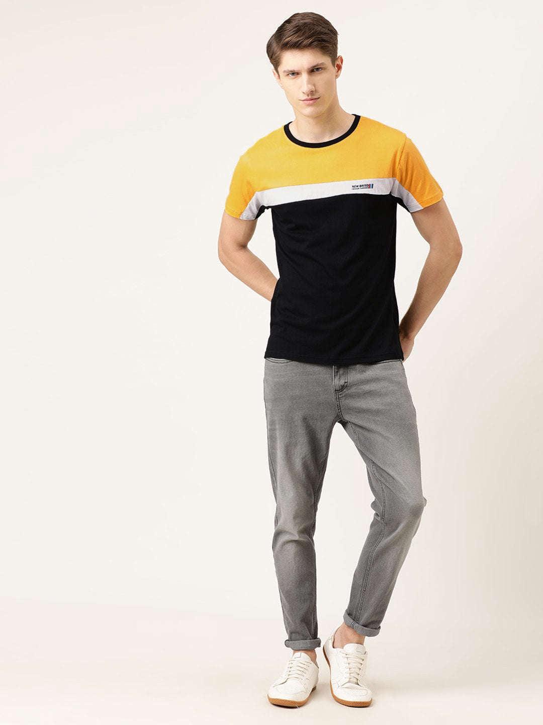 Men's Colourblocked TShirt