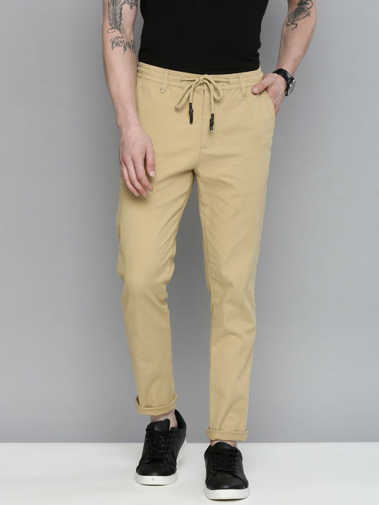 The Indian Garage Co Adult Mens Casual Slim Fit Solid Regular Button Chinos