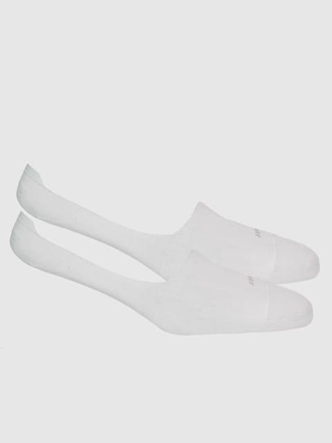 Jockey Unisex No Show Socks - White (Pack of 2)