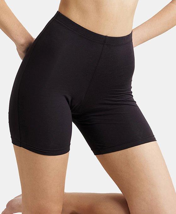 Jockey Women's Mid Waist Shorties - Black