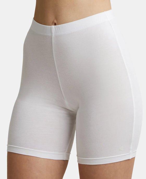 Jockey Women's Mid Waist Shorties - White