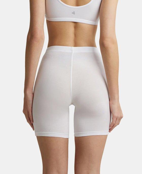 Jockey Women's Mid Waist Shorties - White