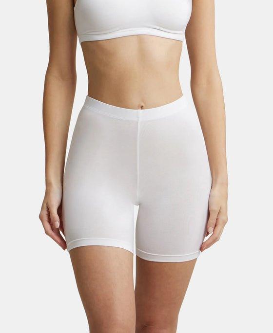 Jockey Women's Mid Waist Shorties - White